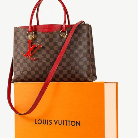 Louis Vuitton Riverside Damier Ebene Lie de Vin Tote - Picture 16 of 16